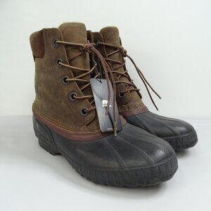 Sorel‎ Cheyanne II Waterproof Lace Duck Boots Tobacco NM2575-259 Men Size 8.5